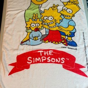 Rare - "The Simpsons" Beach Towel  (Vintage 1990's)
